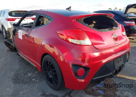 2013 Hyundai Veloster Turbo W/Black z USA, uszkodzony, nr VIN KMHTC6AE6DU135124